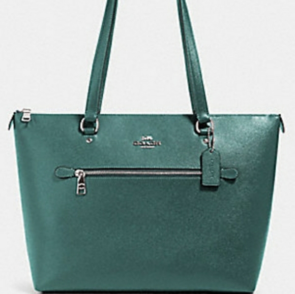 Coach Handbags - COACH GALLERY LEATHER TOTE. DARK TURQOUISE